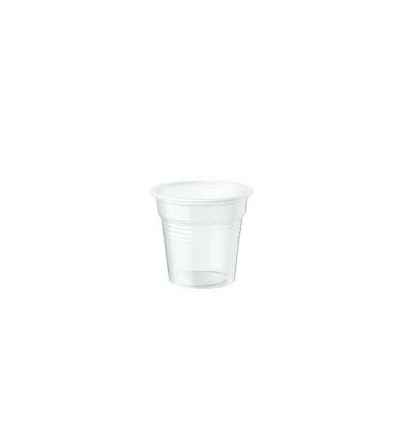 BICCHIERI PLASTICA CAFFE' TRASPARENTI 80CC PZ.50