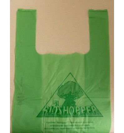 Shoppers biodegradabili verdi