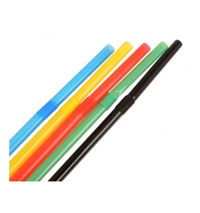 Cannucce flessibili imbustate colorate